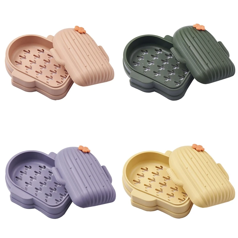 27RE Soap Drain Box Creative Plant Cactus Shape Soaps Sponge Holders with Lid for Home Kitchen Countertop Bathroom Storage
27RE Soap Drain Box Creative Plant Cactus Shape Soaps Sponge Holders with Lid for Home Kitchen Countertop Bathroom Storage