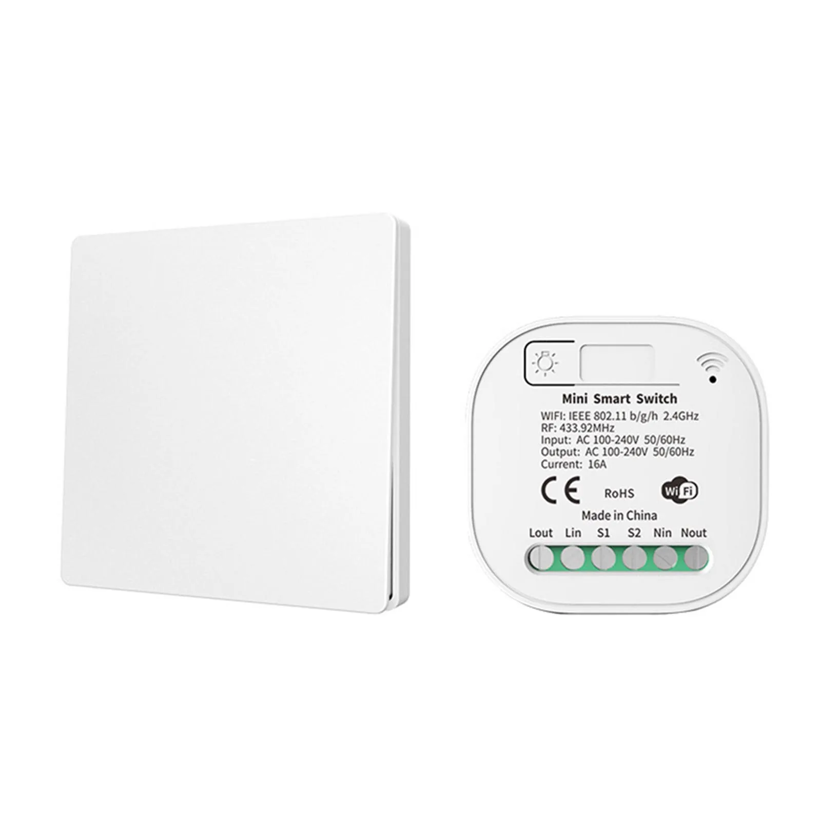 Wireless Voice Switch WiFi Micromotion Energy Push Button Light Switch Wireless Remote Control Switch Panel Electrical Equipment
Wireless Voice Switch WiFi Micromotion Energy Push Button Light Switch Wireless Remote Control Switch Panel Electrical Equipment