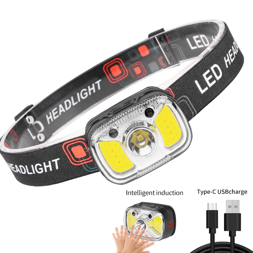 XPG+COB Head Light 1200mAh LED Intelligent Waving Sensor Headlamp Type-C USB Rechargeable IPX4 Waterproof for Camping Fishing
XPG+COB Head Light 1200mAh LED Intelligent Waving Sensor Headlamp Type-C USB Rechargeable IPX4 Waterproof for Camping Fishing