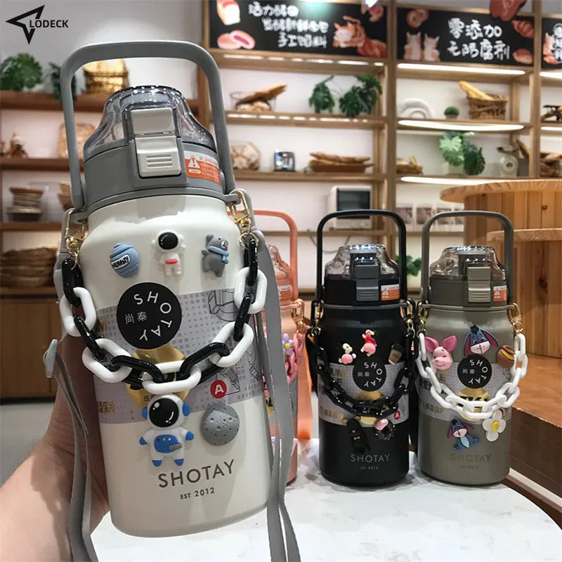1000/1300/1600ML Large Capacity Thermos Stainless Steel Vacuum Flask Outdoor Sports Men Women Fitness Water Bottle With Straw
1000/1300/1600ML Large Capacity Thermos Stainless Steel Vacuum Flask Outdoor Sports Men Women Fitness Water Bottle With Straw