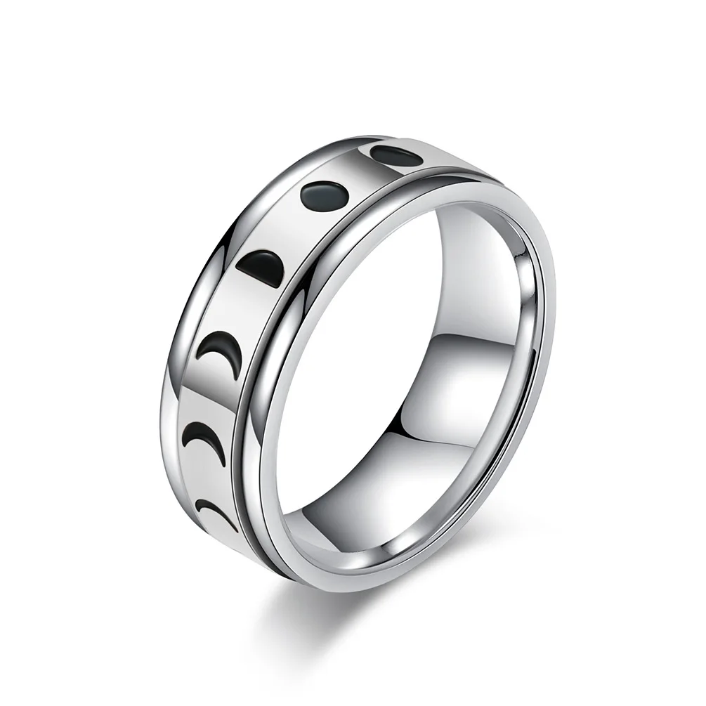 Rotatable Total Solar Eclipse Ring for Men Women 316L Stainless Steel Decompression Hand Fashion Jewelry Accessories Waterproof
Rotatable Total Solar Eclipse Ring for Men Women 316L Stainless Steel Decompression Hand Fashion Jewelry Accessories Waterproof