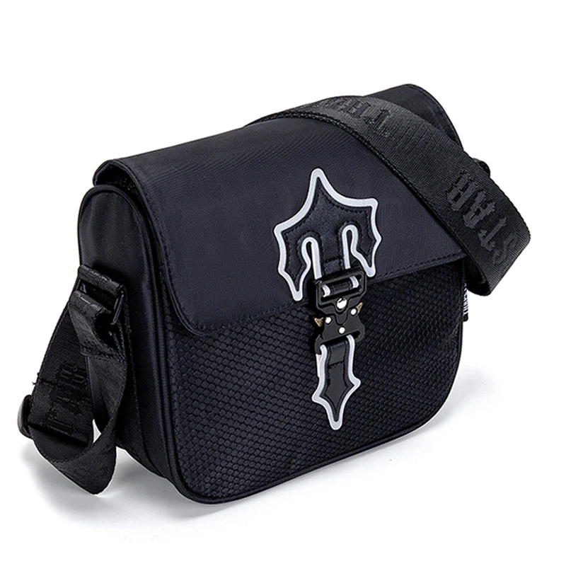 

New Trapstar London Shoulder Bag Portable Zipper Casual Outdoor Oxford Cloth Fashion College Style Unisex Messenger-Bag Decorate