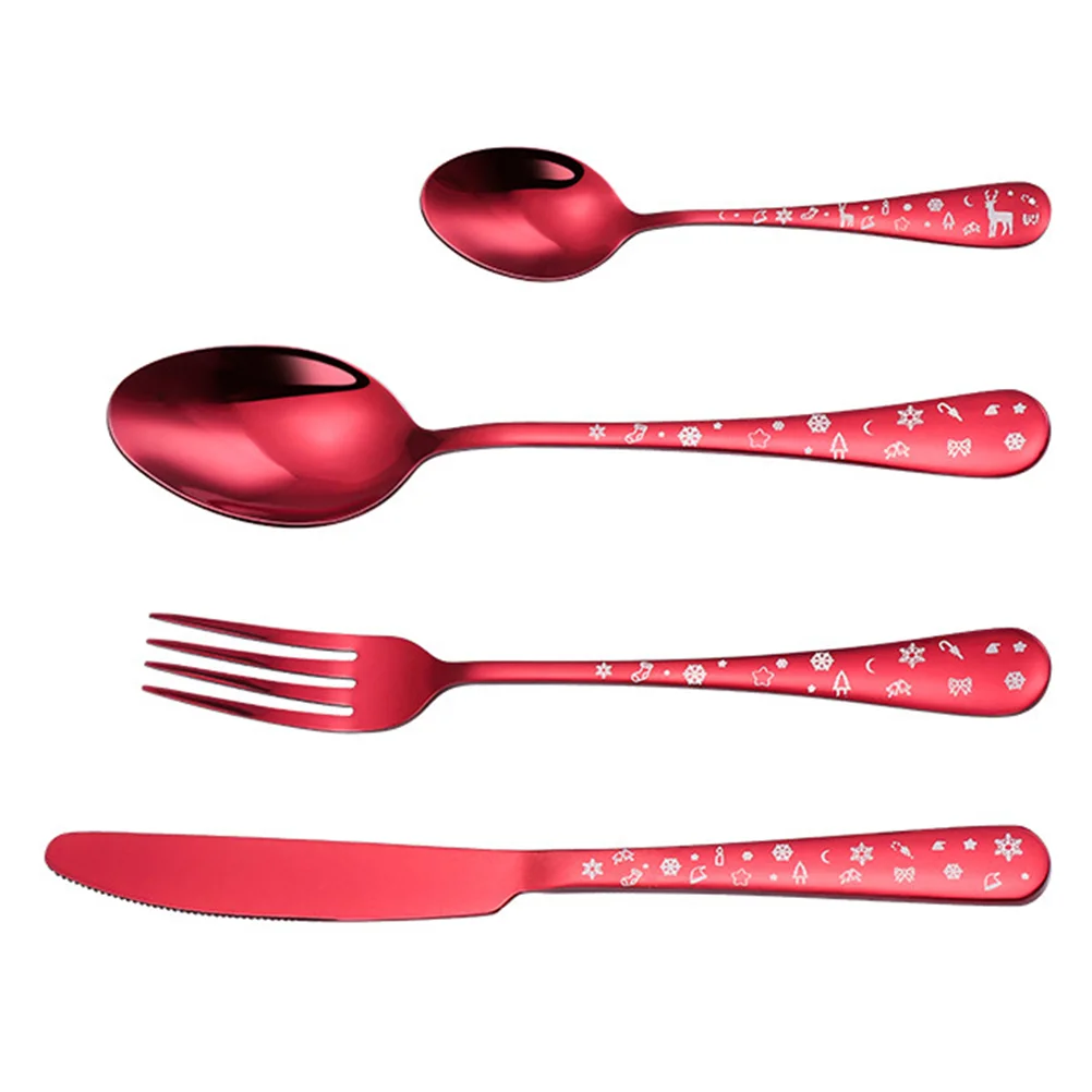 Set Christmas Flatware Stainless Steel Dinnerware Spoon Cutlery Tableware Utensil Kitchen Dinner Metal Coffee Dessert Spoons
Set Christmas Flatware Stainless Steel Dinnerware Spoon Cutlery Tableware Utensil Kitchen Dinner Metal Coffee Dessert Spoons