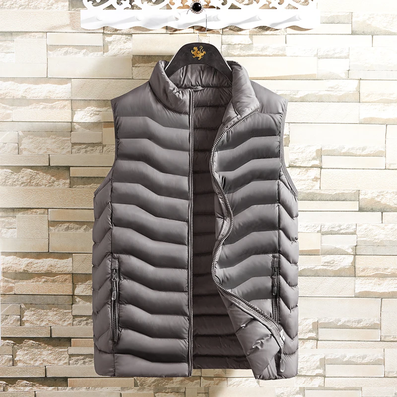 Men' Sleeveless Vest Jackets Fashion Male Cotton-Padded handsome zipper Vest Coats Men Stand Collar Warm Waistcoats Clothing
Men' Sleeveless Vest Jackets Fashion Male Cotton-Padded handsome zipper Vest Coats Men Stand Collar Warm Waistcoats Clothing