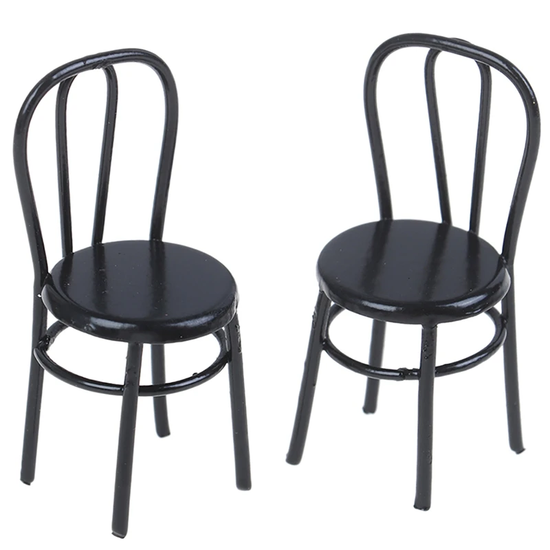 2 Pcs Miniature Black Dining Chair 1:12 Scale Mini Metal Chairs For DIY Dollhouse Kitchen Furniture Decoration Toy
2 Pcs Miniature Black Dining Chair 1:12 Scale Mini Metal Chairs For DIY Dollhouse Kitchen Furniture Decoration Toy
