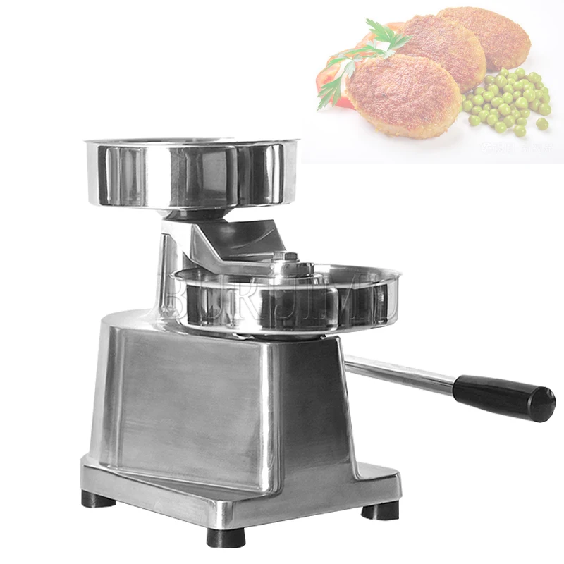 

Hamburger Press 100mm-150mm Manual Burger Maker Equitment Round Meat Shaping Stainless Steel Machine Forming Burger Patty Maker