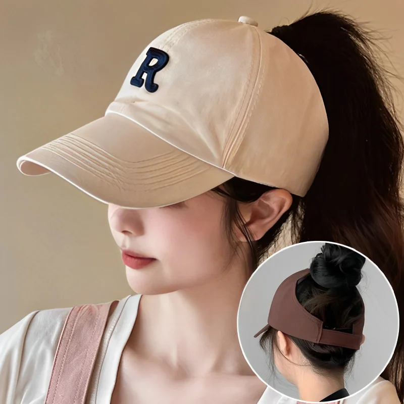 Summer Women's Sun Visor Hats Empty Tail Baseball Cap Golf Sports Casual Ponytail Cap Curly Hair Backless Ponytail Hat for Women
Summer Women's Sun Visor Hats Empty Tail Baseball Cap Golf Sports Casual Ponytail Cap Curly Hair Backless Ponytail Hat for Women