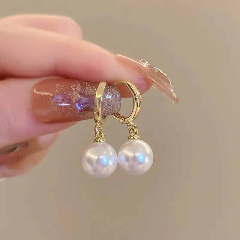 New 925 Sterling Silver Pearl Earrings Round Hook Earrings Birthday Gift Beautiful Fashion Accessories For Women Free Shipping
New 925 Sterling Silver Pearl Earrings Round Hook Earrings Birthday Gift Beautiful Fashion Accessories For Women Free Shipping