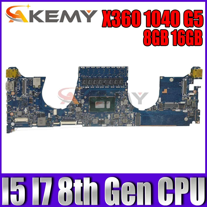 Материнская плата 6050A2999101 для ноутбука HP EliteBook X360 1040 G5, материнская плата с процессором I5 I7 8-го поколения 8 ГБ 16 ГБ ОЗУ
Материнская плата 6050A2999101 для ноутбука HP EliteBook X360 1040 G5, материнская плата с процессором I5 I7 8-го поколения 8 ГБ 16 ГБ ОЗУ