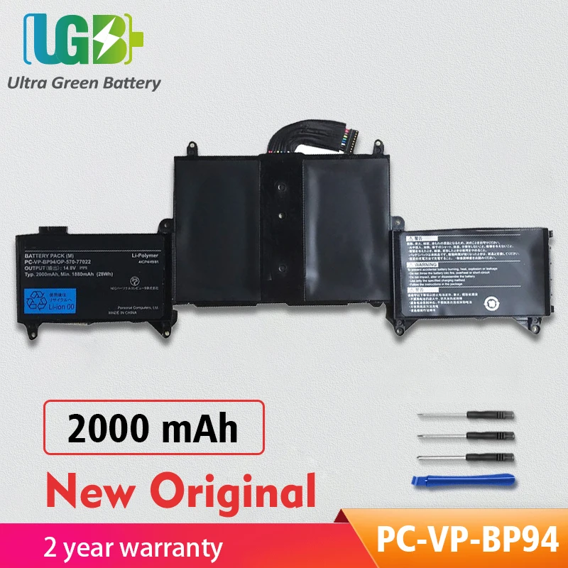 

UGB New Original PC-VP-BP94 PC-VP-BP95 Battery For NEC LaVie Z LZ750/JS LZ650 OP-570-77022 4ICP4/49/81 2000mAh 28Wh
