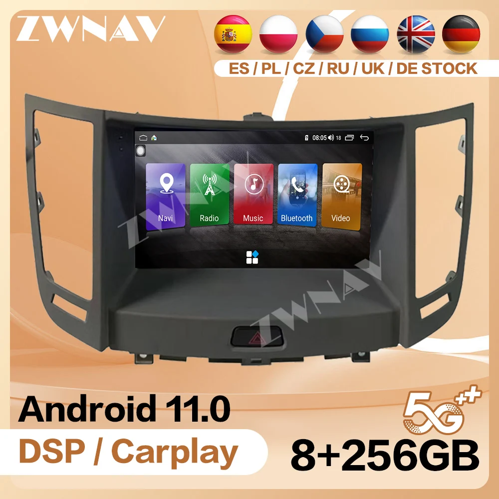 258G Carplay Radio Receiver For Infiniti FX35 2009-2013- Android 12 Player Video GPS Head Unit Audio Stereo Car Accessory Refit
258G Carplay Radio Receiver For Infiniti FX35 2009-2013- Android 12 Player Video GPS Head Unit Audio Stereo Car Accessory Refit