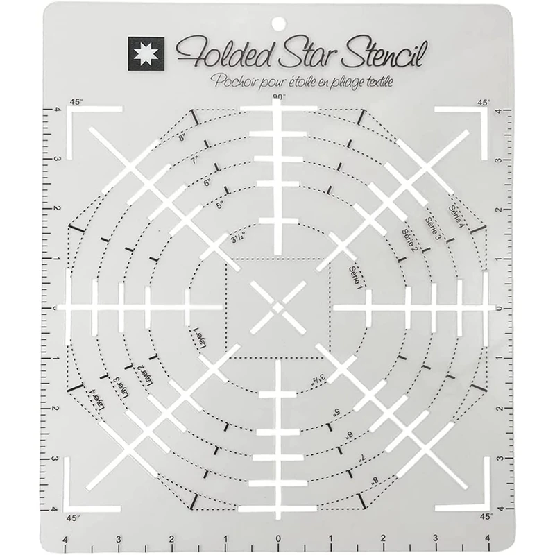 Folded Star Guide Stencil Sewing Quilting Template Patchwork Plastic Template DIY Bowl Comfortable Suit For Any Pattern
Folded Star Guide Stencil Sewing Quilting Template Patchwork Plastic Template DIY Bowl Comfortable Suit For Any Pattern