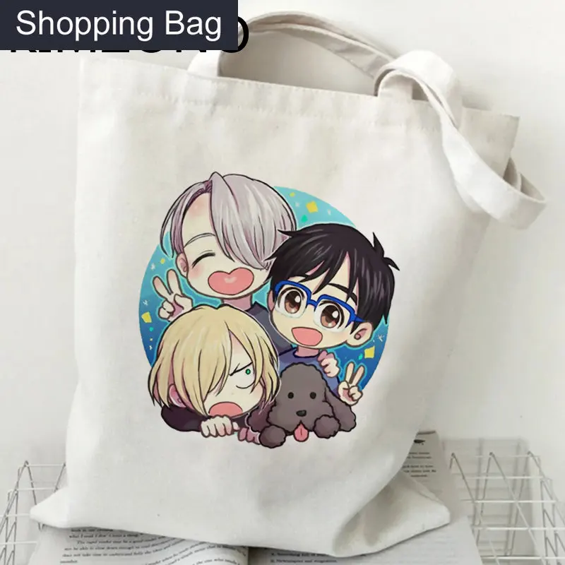Yuri on Ice сумка для покупок Женская эко-сумка для покупок сумка из переработанной ткани
Yuri on Ice сумка для покупок Женская эко-сумка для покупок сумка из переработанной ткани