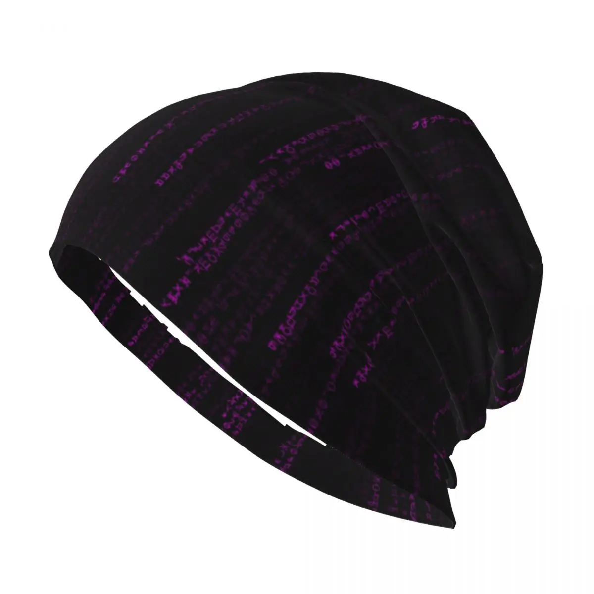 

The Matrix Trinity Film Skullies Beanies Hat Binary Code Vintage Unisex Outdoor Caps Warm Multifunction Bonnet Knitted Hat
