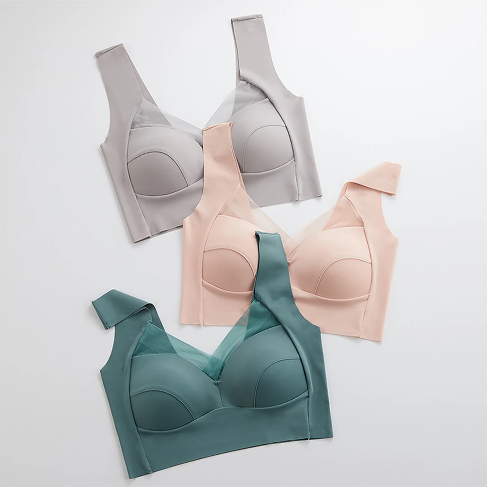 Women'S Lace Bra Solid Fixed Soft Casual Double Leisure Seamless Bralette Shoulder Strap Push Up Brassiere Underwear
Women'S Lace Bra Solid Fixed Soft Casual Double Leisure Seamless Bralette Shoulder Strap Push Up Brassiere Underwear