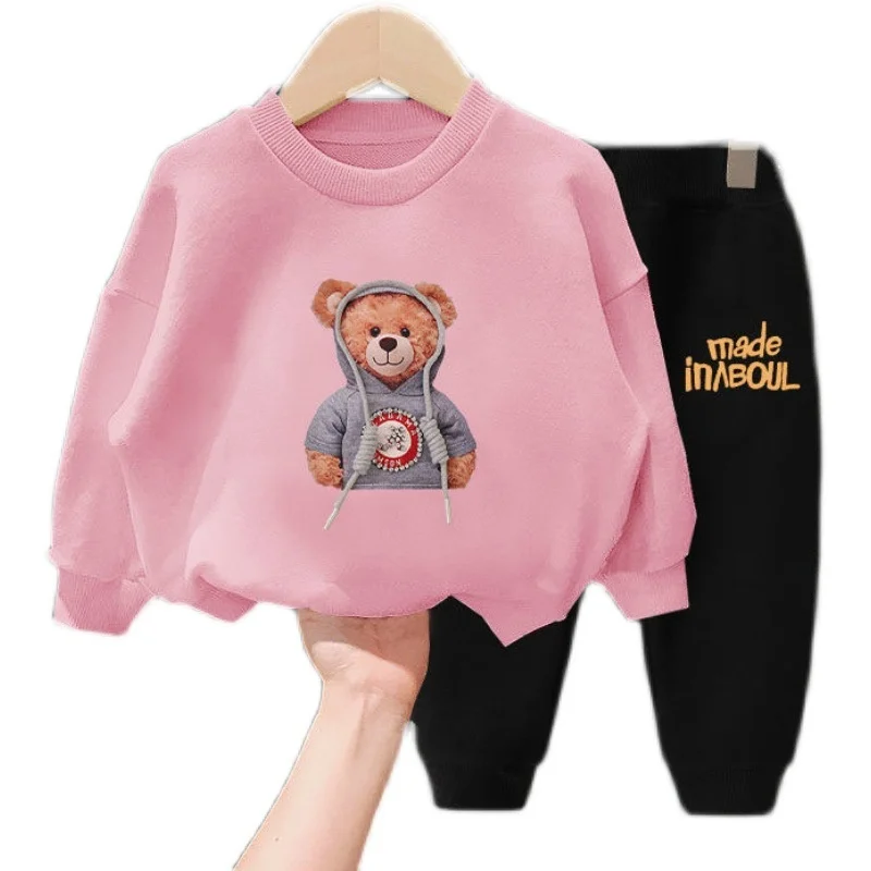 Cartoons Bear Children's Boys Girls Clothing Sets Autumn Winter Kids Clothes Tracksuit Outfits Fashion Warm SweatShirts Suits
Cartoons Bear Children's Boys Girls Clothing Sets Autumn Winter Kids Clothes Tracksuit Outfits Fashion Warm SweatShirts Suits