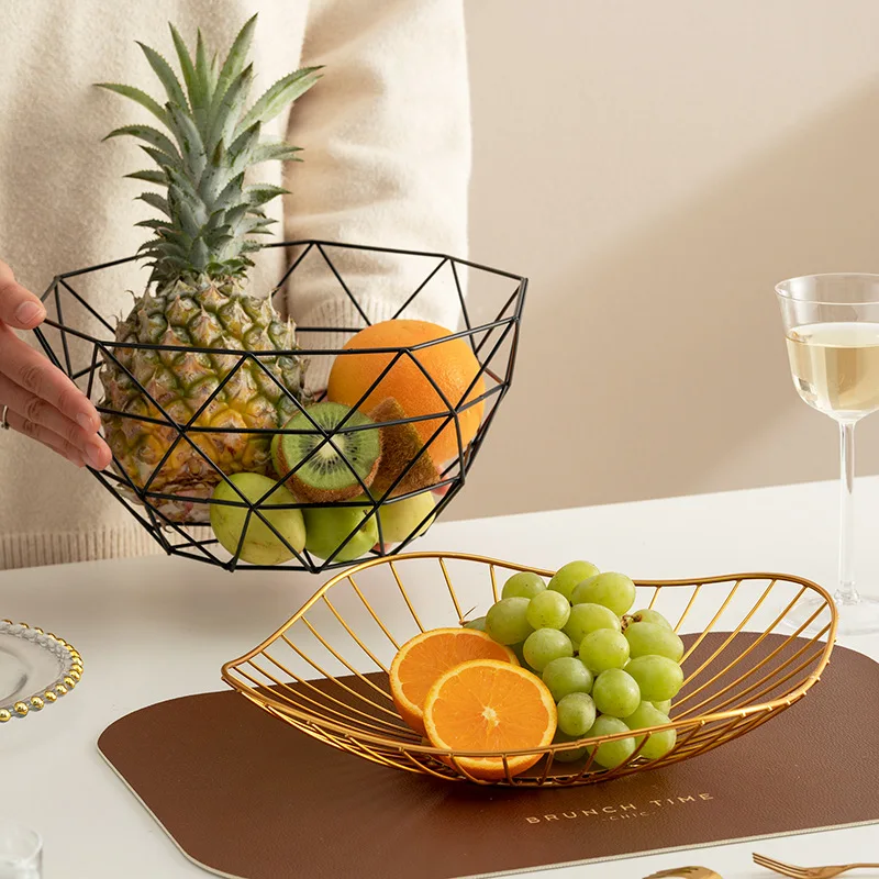 Wrought Iron Fruit Basket Nordic Living Room Coffee Table Bowl Modern Creative Snack Storage Decoration Household Organization
Wrought Iron Fruit Basket Nordic Living Room Coffee Table Bowl Modern Creative Snack Storage Decoration Household Organization