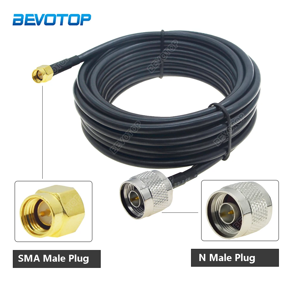 

LMR195 SMA Type Connector to N Type Connector RF Adapter Coaxial Cable 50-3 50 Ohm Pigtail 3G 4G 5G LTE Extension Cord Jumper