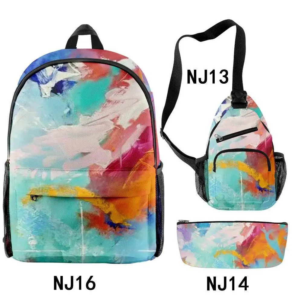 Harajuku tie-dyed Graffiti Oil Painting 3pcs/Set Backpack 3D Student Bookbag Travel Laptop Daypack Shoulder Bag Pencil Case
Harajuku tie-dyed Graffiti Oil Painting 3pcs/Set Backpack 3D Student Bookbag Travel Laptop Daypack Shoulder Bag Pencil Case