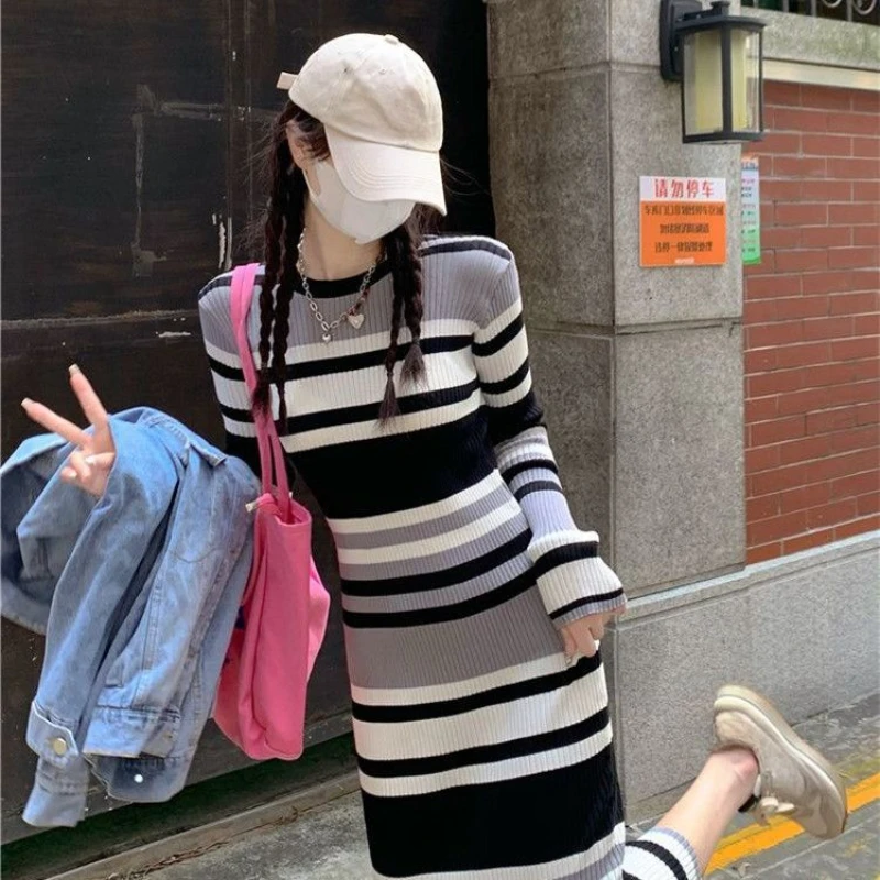 Crochet Robe Women's Dresses Evening Clothing Long Striped Colorblock Female Dress Maxi Y2k Aesthetic Cheap Casual Sleeve Knit
Crochet Robe Women's Dresses Evening Clothing Long Striped Colorblock Female Dress Maxi Y2k Aesthetic Cheap Casual Sleeve Knit