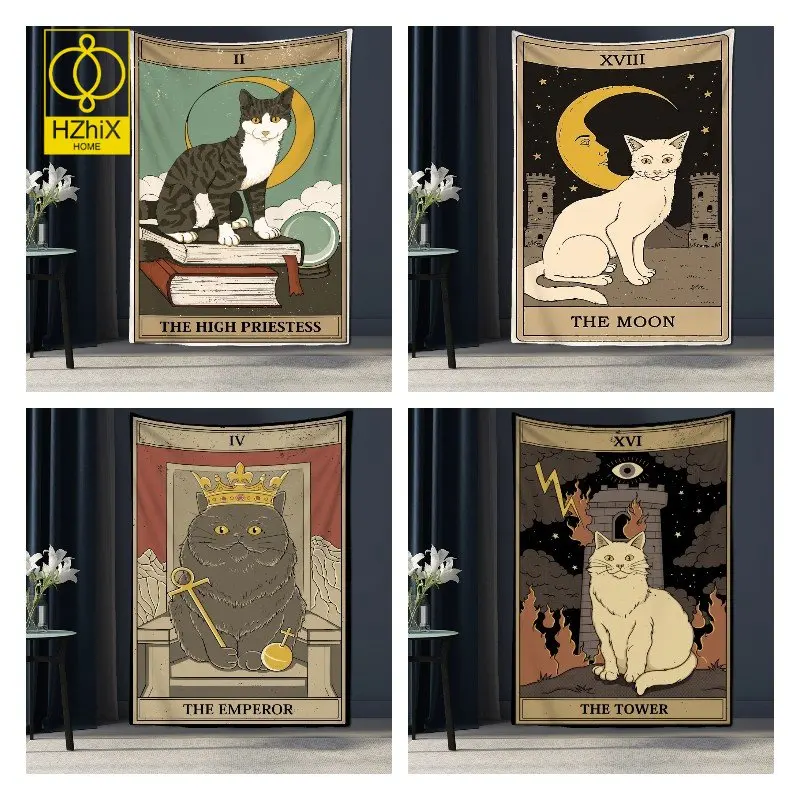 Tarot Cat Claw Tapestry Wall Hanging Boho Witchcraft Decor Home Room Decoration Hippie Mattress Girls Dormitory Wall Tapestries
Tarot Cat Claw Tapestry Wall Hanging Boho Witchcraft Decor Home Room Decoration Hippie Mattress Girls Dormitory Wall Tapestries