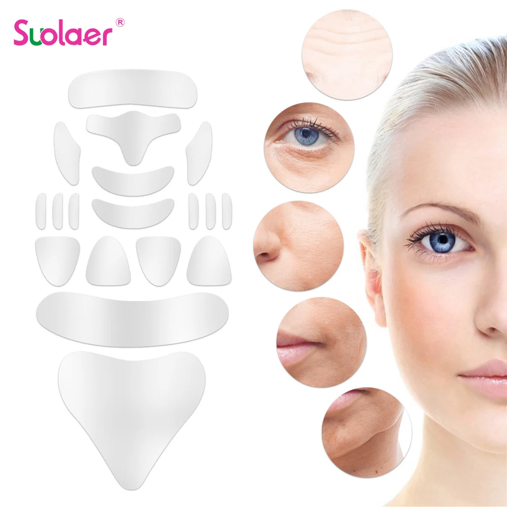 Reusable Silicone Anti Wrinkle Patches Face Forehead Neck Eye Removal Anti-wrinkle Sticker Pad Face Lifting Mask Tapes Skin Care
Reusable Silicone Anti Wrinkle Patches Face Forehead Neck Eye Removal Anti-wrinkle Sticker Pad Face Lifting Mask Tapes Skin Care