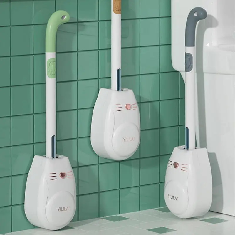 Silicone Liquid Filled Toilet Brush Cute Cat Wall Mounted Long Handle Home Cleaning Tool Set Bathroom Accessories No Dead Corner
Silicone Liquid Filled Toilet Brush Cute Cat Wall Mounted Long Handle Home Cleaning Tool Set Bathroom Accessories No Dead Corner