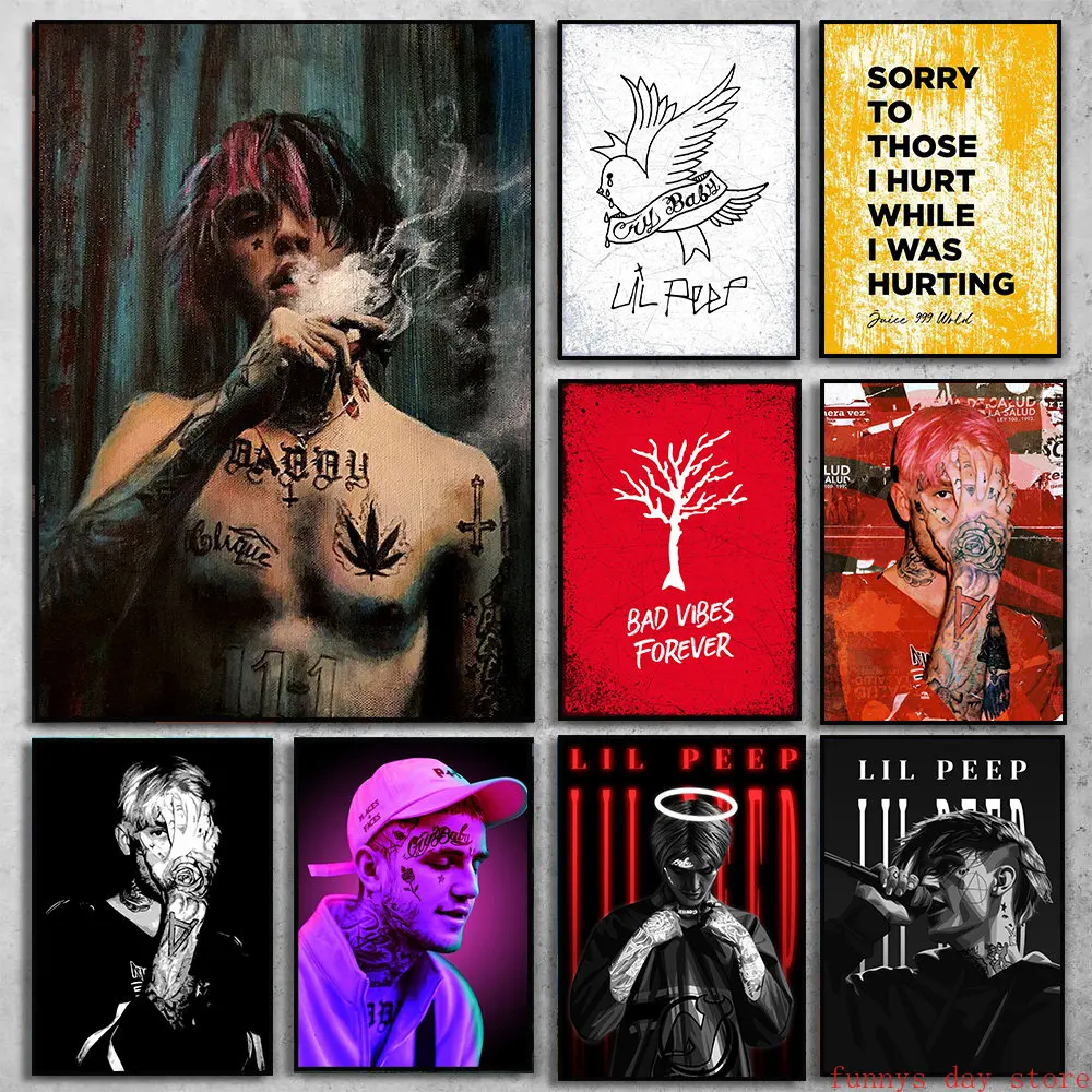 Постеры в стиле хип-хоп с музыкой рэпер Лил Пип Картина на холсте Современная Hd Печать Настенная картина для гостиной украшение для дома 
Постеры в стиле хип-хоп с музыкой рэпер Лил Пип Картина на холсте Современная Hd Печать Настенная картина для гостиной украшение для дома