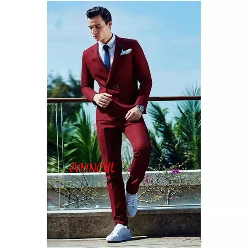 2022 Fashion Burgundy Double Breasted Mens Suits Classic Style Terno Slim Fit Men Suit 2 Piece Tuxedo Prom Jackets+Pants
2022 Fashion Burgundy Double Breasted Mens Suits Classic Style Terno Slim Fit Men Suit 2 Piece Tuxedo Prom Jackets+Pants