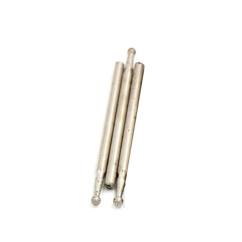 

0.5mm-3mm Ball Round Rotary Diamond Burr Drill Bit Grinding Carving 5pcs Spherical Diamond Burr (according To Your Choice)