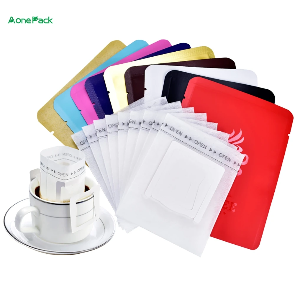 100PCS Accept Custom Aluminum Foil Small Coffee Pouch 3 Side Sealed Drip Coffee Bag
100PCS Accept Custom Aluminum Foil Small Coffee Pouch 3 Side Sealed Drip Coffee Bag