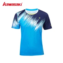 Kawasaki Badminton Three-dimensional Sewing T-shirt Professional Breathable Fabric Sport Tennis Badminton Clothing A1934 A2934