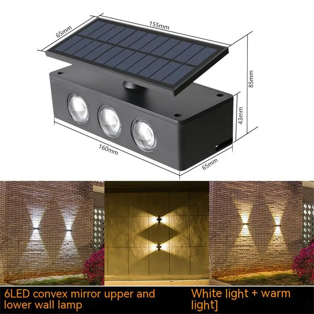 Led Solar Wall Lamp Waterproof High Brightness Up Down Outdoor Solar Lights For Garden Courtyard Lawns Parks
Led Solar Wall Lamp Waterproof High Brightness Up Down Outdoor Solar Lights For Garden Courtyard Lawns Parks