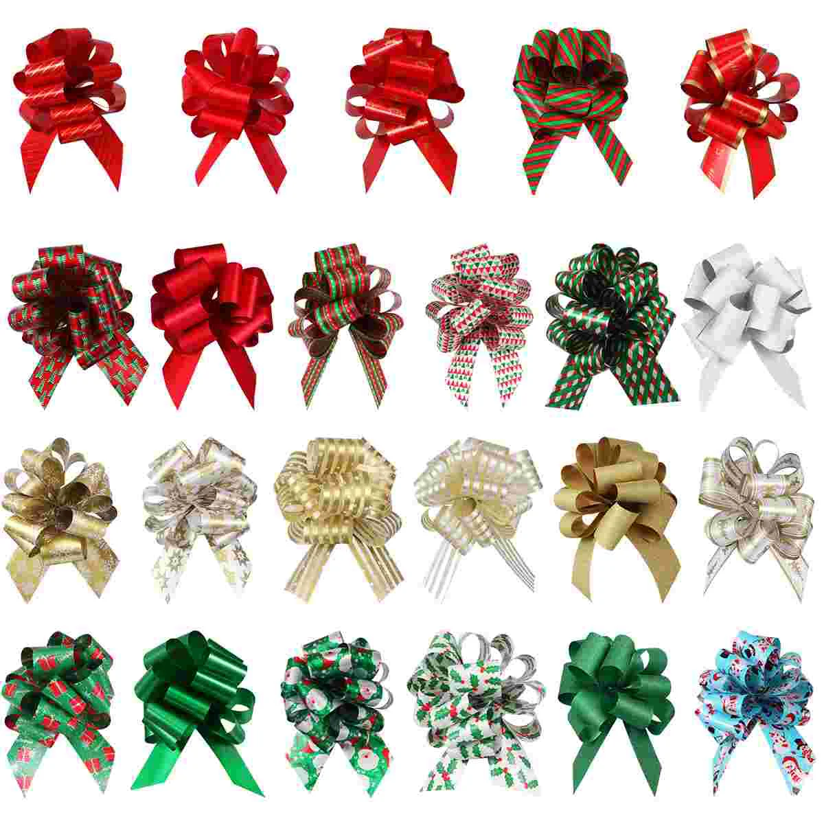 UNOMOR 24PCS Christmas Gift Bows Pull Bows for Holiday Decoration Christmas Gifts Wrapping Baskets and Bottles Decoration
UNOMOR 24PCS Christmas Gift Bows Pull Bows for Holiday Decoration Christmas Gifts Wrapping Baskets and Bottles Decoration