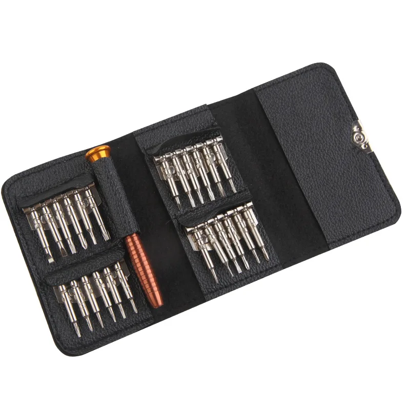 25 In 1 Screwdriver Batch Head Set Leather Case Manual Multi-purpose Mobile Phone Notebook Repair Tool
25 In 1 Screwdriver Batch Head Set Leather Case Manual Multi-purpose Mobile Phone Notebook Repair Tool