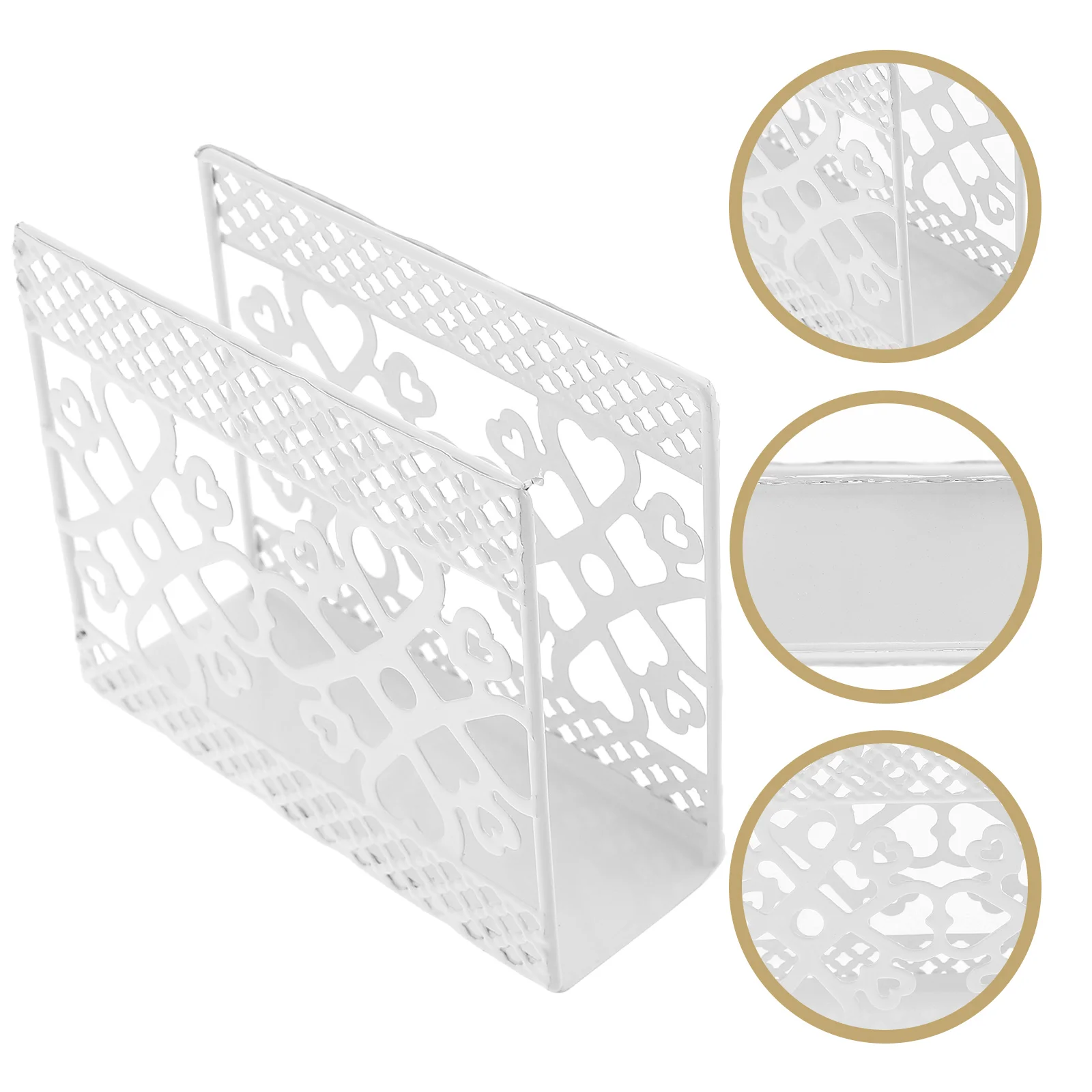 Iron Napkin Holder Tissue Holders Decorative Home Storage Rack Vertical Type Heart-shaped Paper Stand
Iron Napkin Holder Tissue Holders Decorative Home Storage Rack Vertical Type Heart-shaped Paper Stand