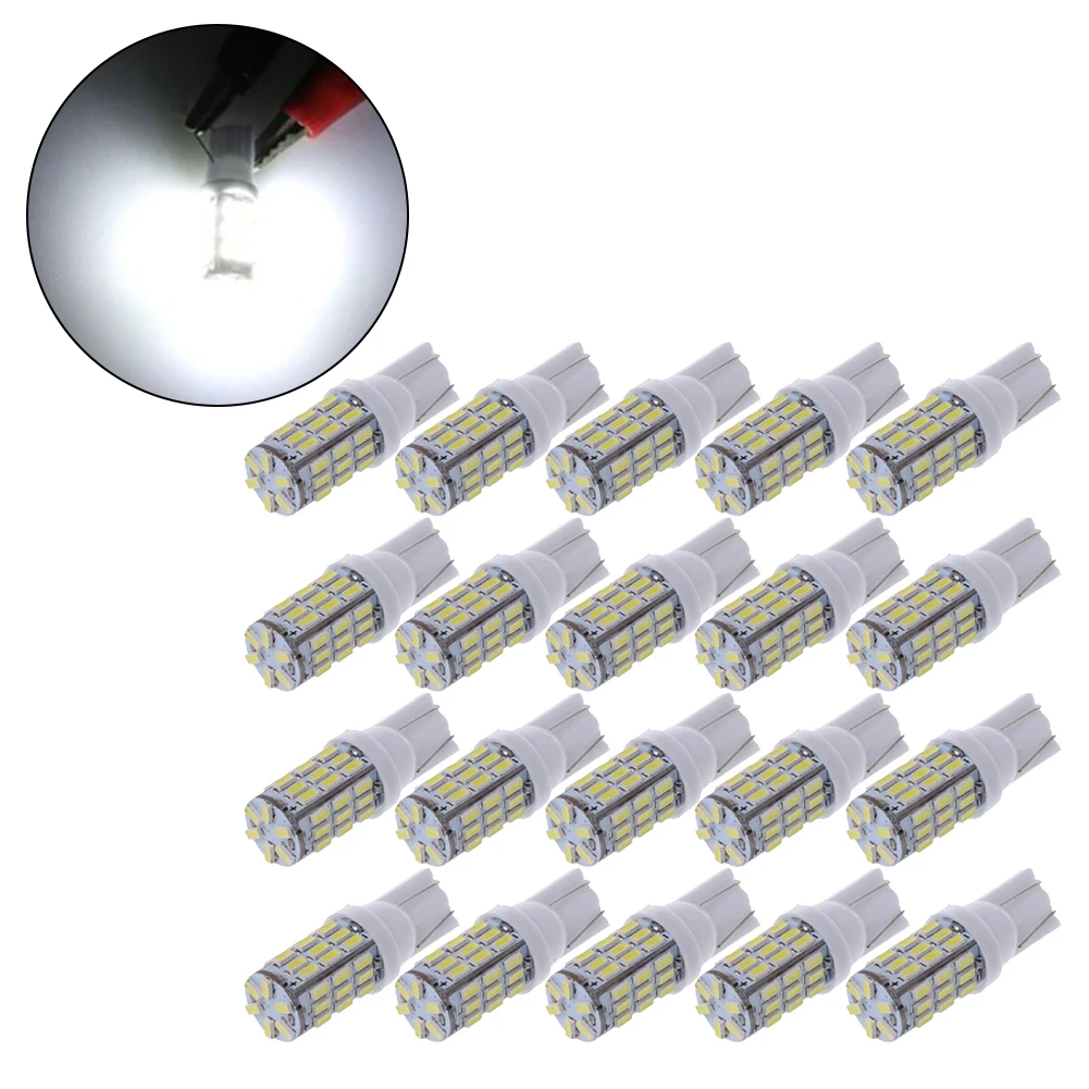 20x 6500K White T10 3014 42SMD LED Car RV Camper Trailer Light Bulb 12V Universal T10 Car Widely Applcation LED Siganl Bulbs
20x 6500K White T10 3014 42SMD LED Car RV Camper Trailer Light Bulb 12V Universal T10 Car Widely Applcation LED Siganl Bulbs