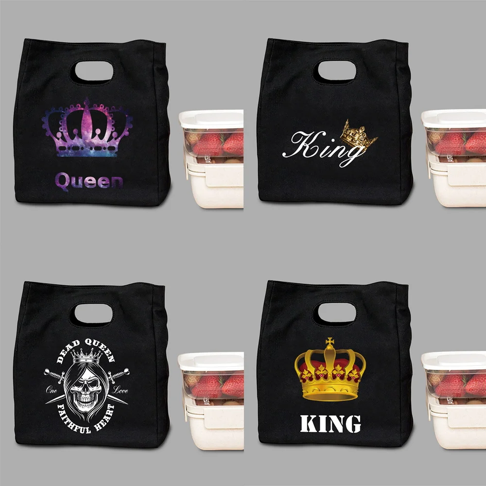 Women's Lunch Bag Food Storage Handbag Picnic Lunchbox Diner Container Thermal Bento Bowl Pouch Tote Bags with King&Queen Series
Women's Lunch Bag Food Storage Handbag Picnic Lunchbox Diner Container Thermal Bento Bowl Pouch Tote Bags with King&Queen Series