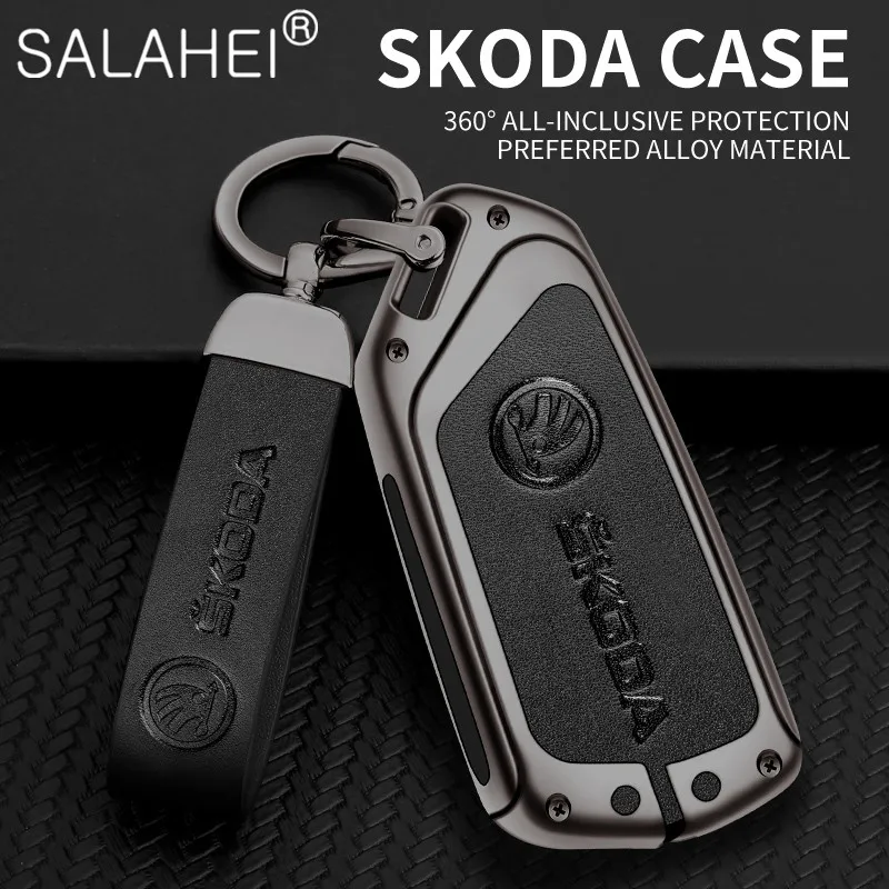 Metal Car Key Case Keyring Leather Keychain For Skoda Octavia 4 8 A8 MK4 VAG Group 2021 For VW MK8 2020 Auto Styling Accessories
Metal Car Key Case Keyring Leather Keychain For Skoda Octavia 4 8 A8 MK4 VAG Group 2021 For VW MK8 2020 Auto Styling Accessories