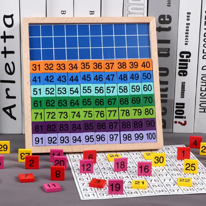 Kids Wooden Math Toys for Children Colorful Wood Block 1-100 Number Board Match Game Baby Mathematics Learning Educational Toy
Kids Wooden Math Toys for Children Colorful Wood Block 1-100 Number Board Match Game Baby Mathematics Learning Educational Toy