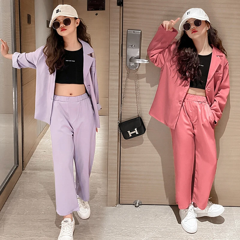Girls Suit Thin Kids Blazer Trousers Two Piece Sets for Children 10 12 Years Clothes for Teenagers Casual Boutique Kids Clothing
Girls Suit Thin Kids Blazer Trousers Two Piece Sets for Children 10 12 Years Clothes for Teenagers Casual Boutique Kids Clothing