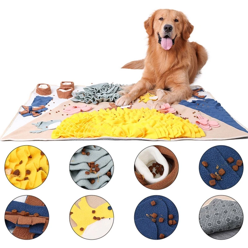 Dog Treat Dispensing Snuffle Toy Stuffed Chew Toys for Puppy Teething Soft Cute Plush Blanket for Small Medium Dogs 
Dog Treat Dispensing Snuffle Toy Stuffed Chew Toys for Puppy Teething Soft Cute Plush Blanket for Small Medium Dogs