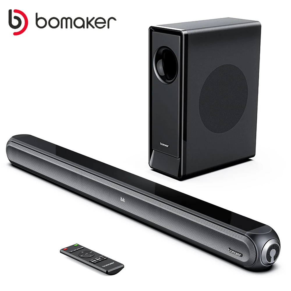 BOMAKER 240W 2.1CH TV Soundbar Speaker with Subwoofer 135dB 3D Dloby Audio Sound Bar 4K Supported Optical AUX Bluetooth Speakers
BOMAKER 240W 2.1CH TV Soundbar Speaker with Subwoofer 135dB 3D Dloby Audio Sound Bar 4K Supported Optical AUX Bluetooth Speakers