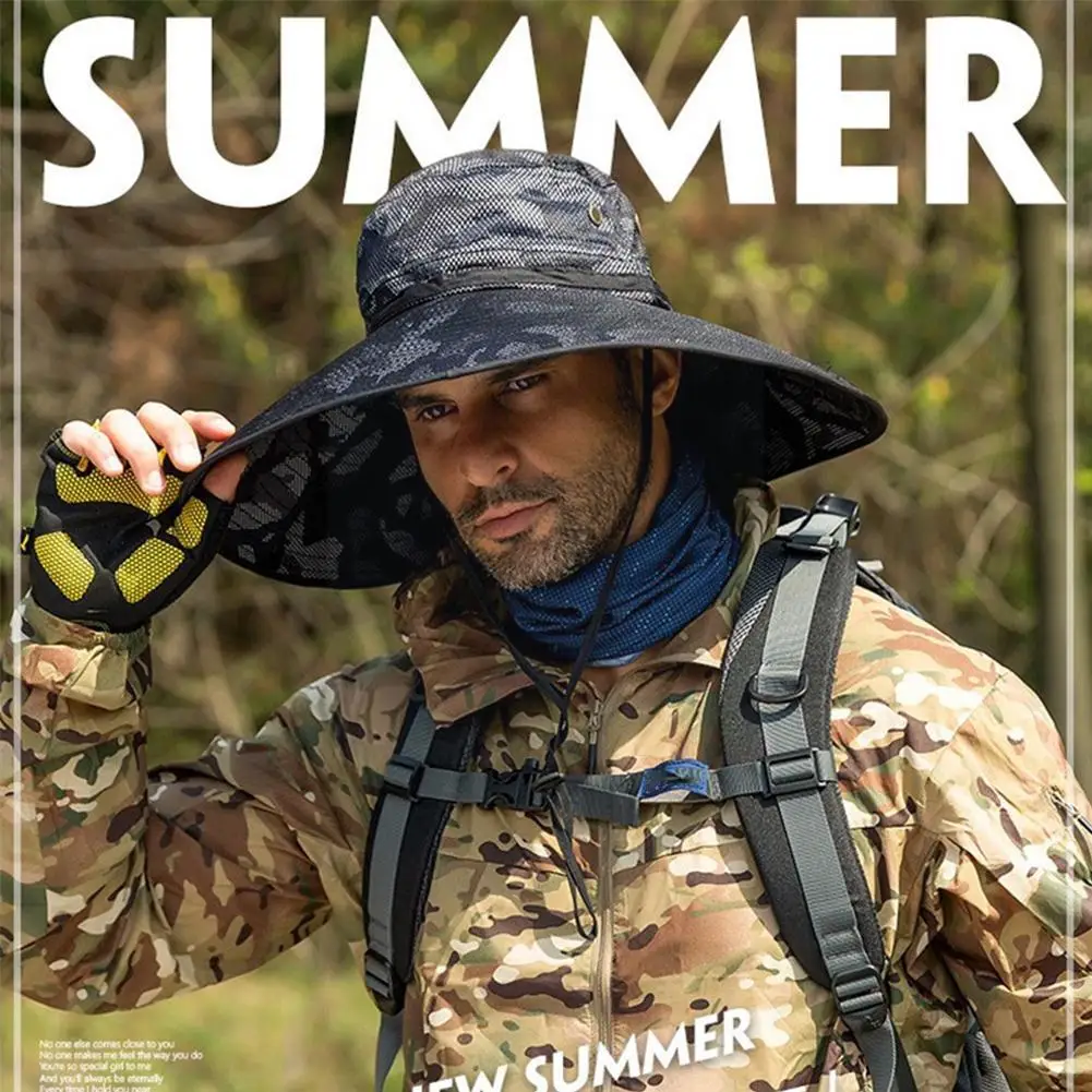 Summer Bucket Hat Cowboy Men Outdoor Fishing Hiking *Camouflage Mesh Hats Hats Anti Cap Brim UV Breathable Sun Beach Wide M A9Z8
Summer Bucket Hat Cowboy Men Outdoor Fishing Hiking *Camouflage Mesh Hats Hats Anti Cap Brim UV Breathable Sun Beach Wide M A9Z8