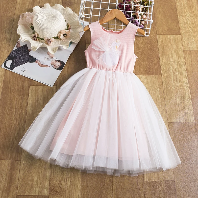 Baby Girls Summer Dresses for 3-8 Yrs Swan Print Tulle Birthday Princess Dress Kids Casual Clothes Wedding Party Children Dress
Baby Girls Summer Dresses for 3-8 Yrs Swan Print Tulle Birthday Princess Dress Kids Casual Clothes Wedding Party Children Dress