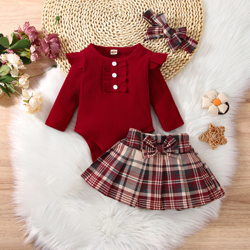 LAPA 0 1 2 Years Baby Girls Dress Set Crew Neck Check Long Sleeve Skirts Set Infant Girls Spring Set Baby New Year Clothing
LAPA 0 1 2 Years Baby Girls Dress Set Crew Neck Check Long Sleeve Skirts Set Infant Girls Spring Set Baby New Year Clothing