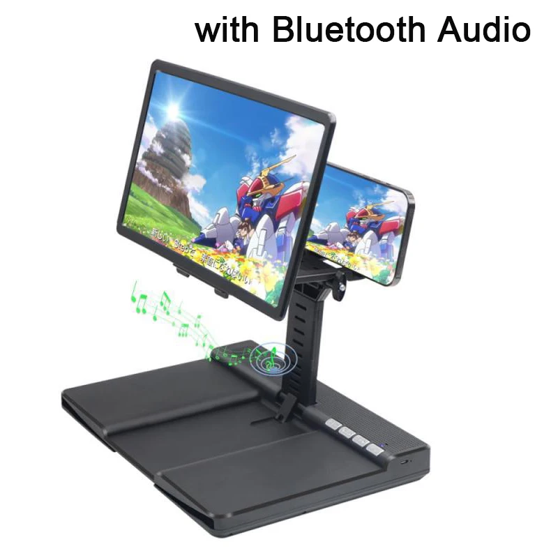 3D Mobile Phone Screen Amplifier With Bluetooth Audio Folding Adjustable Height Magnifier HD Anti Blue Light Magnifying Glass
3D Mobile Phone Screen Amplifier With Bluetooth Audio Folding Adjustable Height Magnifier HD Anti Blue Light Magnifying Glass