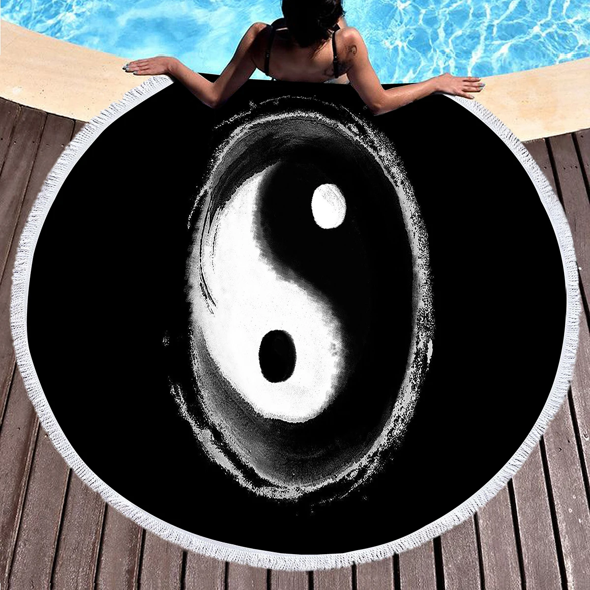 Круглые пляжные полотенца Yin Yang, китайские песостойкие пляжные одеяла с принтом тайчи, абсорбирующие быстросохнущие полотенца для бассейна, коврики для пикника
Круглые пляжные полотенца Yin Yang, китайские песостойкие пляжные одеяла с принтом тайчи, абсорбирующие быстросохнущие полотенца для бассейна, коврики для пикника
