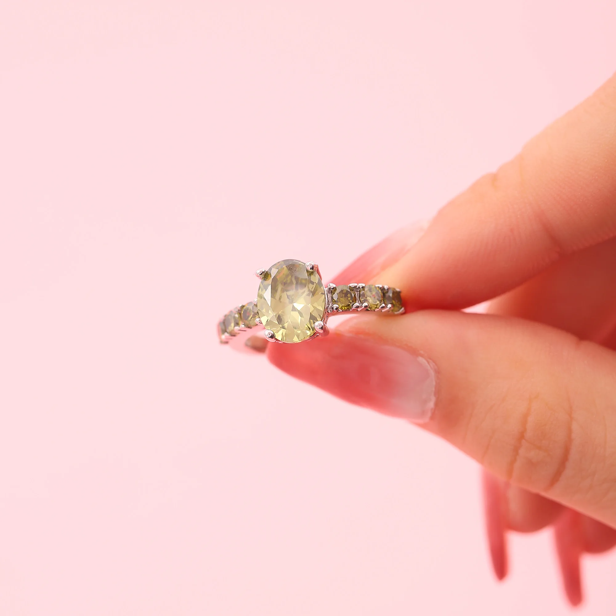 UFOORO Light Green Cubic Zirconia Ring Silver Plated Romantic Engagement Wedding Women'S Jewelry
UFOORO Light Green Cubic Zirconia Ring Silver Plated Romantic Engagement Wedding Women'S Jewelry