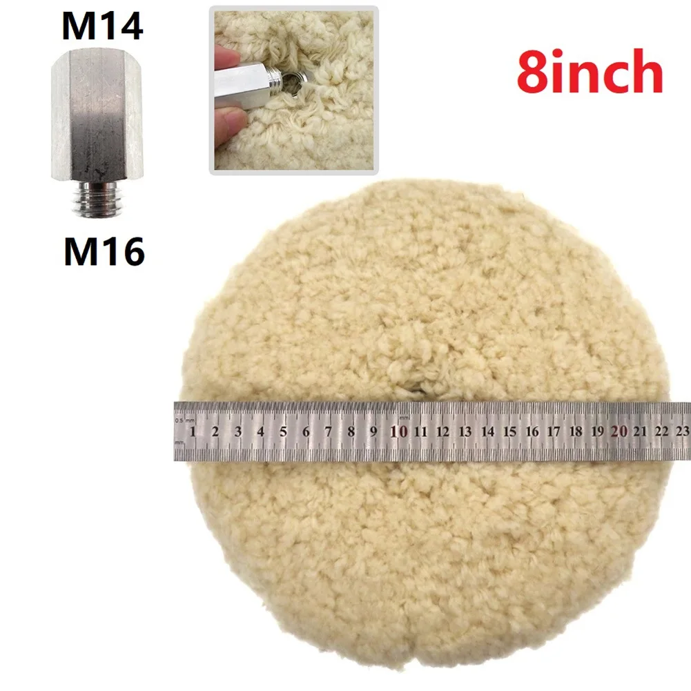 1 Pc 8 Inch Polishing Pad Buffing Wool Pad Double-Side Polishing Pad With M16 Thread Bolt Adapter For Heat Sensitive Parts T240
1 Pc 8 Inch Polishing Pad Buffing Wool Pad Double-Side Polishing Pad With M16 Thread Bolt Adapter For Heat Sensitive Parts T240